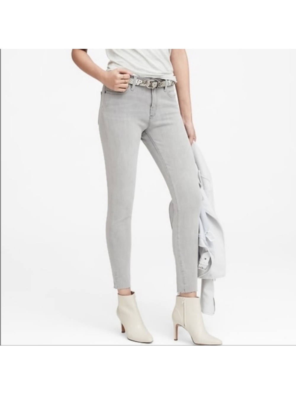Banana Republic Jeans - NWT Gray High-Rise Stretchy Skinny Jeans Size 27